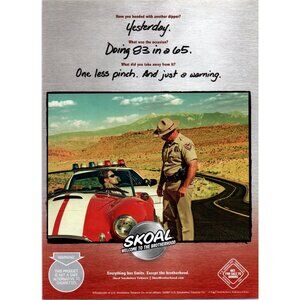 2008 Skoal Tobacco Shelby Convertible Vintage Print Ad Desert Highway Wall Art